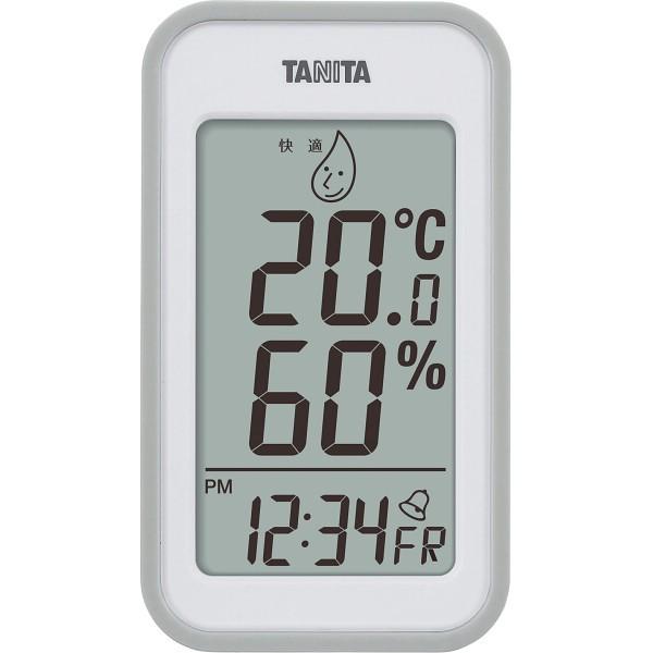 タニタ デジタル温湿度計 グレー  TT559GY