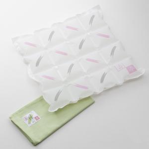 ゆの里ゆめのまくら壽澪（グリーン）「銅水」100％の水枕。心身のバランスを整え、心地いい眠りへと誘います。