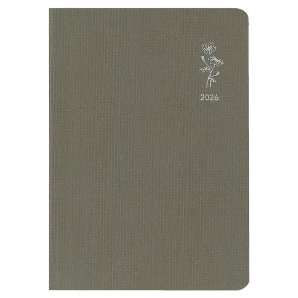 ダイゴー　2026年 ダイアリー　E7773  ブラウン  1週間+メモ  2026 MILL A6...