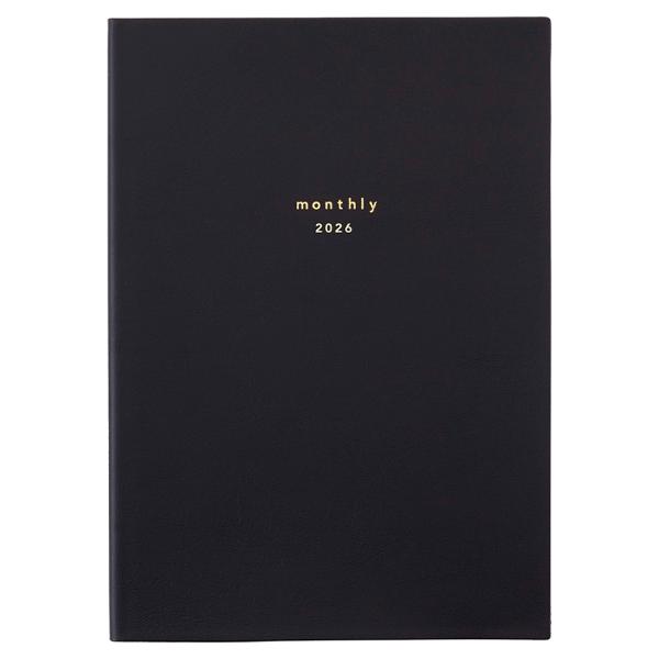 ダイゴー　2026年 ダイアリー　E8749  ブラック  1ヶ月ブロック  2026 isshon...