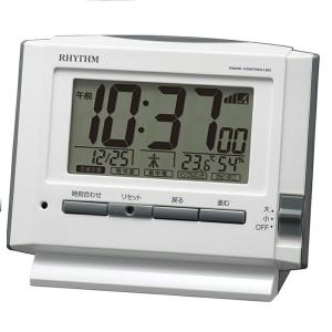 RHYTHM(リズム) 8RZ161SR07 薄茶木目仕上 電波目覚まし時計 : 特価COM