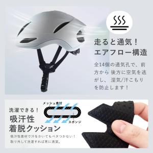 大人ヘルメット 超軽量 ズレない・衝撃吸収・蒸...の詳細画像2