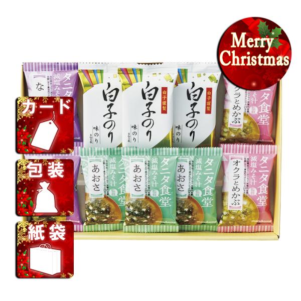 クリスマス ギフト 吸い物 みそ汁タニタ食堂監修減塩みそ汁・白子のり詰合せ クリスマス プレゼント ...