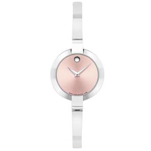 MOVADO モバード Bela ベラ ブレスレット バングル シンプル ミニマル 丸型 ステンレス レディース 腕時計 0606596｜gifttime