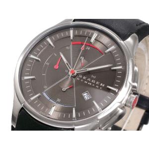 SKAGEN スカーゲン STAINLESS SILVER LEATHER MENS 745XLSLM ステンレス レザーベルト メンズ 腕時計 デンマーク｜gifttime