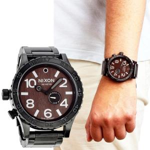 NIXON ニクソン THE 51-30 TIDE タイド ダークウッド×ブラック メンズ 時計 A0571107｜gifttime