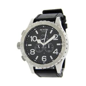 NIXON ニクソン a124000 THE 51-30 CHRONO LEATHER BLACK　メンズ ニクソン クロノ 腕時計｜gifttime