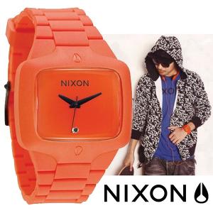 NIXON ニクソン a139211 THE RUBBER PLAYER ORANGE メンズ ニクソン ラバープレイヤー 腕時計｜gifttime