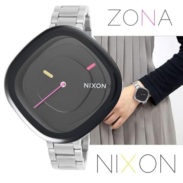 NIXON ニクソン a166000 THE ZONA BLACK レディース ニクソン ゾナ 腕時...