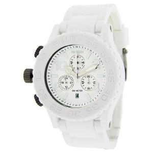 2012春の新色 NIXON/ニクソン a309100　42-20 クロノ RUBBER CHRONO MENS ホワイト メンズ クロノグラフ 腕時計｜gifttime