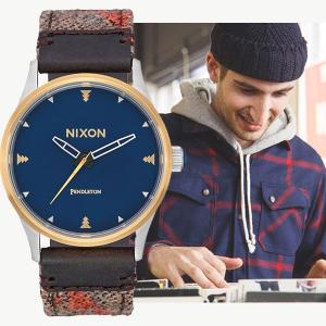 NIXON ニクソン A3772615 THE SENTRY 38 LEATHER PENDLETON レザー セントリー ペンドルトン メンズ レディース 腕時計 A377-2615｜gifttime