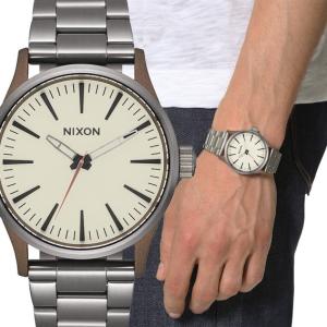 NIXON ニクソン THE SENTRY 38 SS セントリー ブロンズ・ガンメタル 腕時計  メンズ レディース ユニセックス A4502091｜gifttime