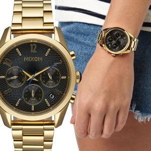 NIXON/ニクソン a949510 THE BULLET ブレット クロノ CHRONO Black Blue Gold UNISEX ユニセックス 時計｜gifttime