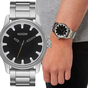 NIXON ニクソン A979000 THE DRIVER シルバー ブラック Silver Black ドライバー ユニセックス メンズ ニクソン 腕時計｜gifttime