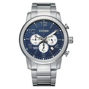 CITIZEN シチズン AN8050-51M Men's Quartz Watch silver/blue Stainless  メンズ腕時計 シルバー・ブルー ステンレス クォーツ クロノグラフ an8050-51m｜gifttime