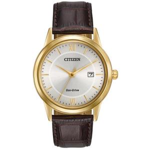 aw1232-04a AW1232-04A ECO-DRIVE ブラウンレザー　メンズシチズン エコ ドライブ 海外モデル MENS 時計｜gifttime