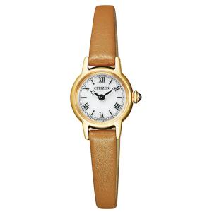 CITIZEN シチズン Kii: ECO-DRIVE eg2995-28a BAIGE LEATHER LADIES エコ・ドライブ ベージュレザー ゴールド ステンレス レディース時計｜gifttime