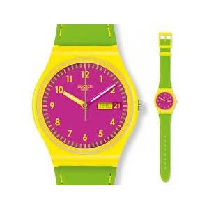 SWATCH スウォッチ 腕時計 GJ701 GREEN JELLY ORIGINALS GENT ジェント グリーン・ジェリー｜gifttime
