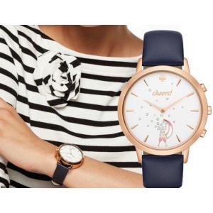 kate Spade New York ［ケイトスペード ニューヨーク］ハイブリッドスマートウォッチ kst23105 hybrid smartwatch ladies カラー：ネイビー・ローズゴールド｜gifttime