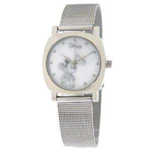 【日本未入荷 Disney ディズニー mk2010  Mickey Mouse Silver-Tone Mesh Strap レディース 腕時計｜gifttime