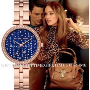 MICHAEL KORS MK4451 Maci Rosegold/Blue Stainless Gold Star Ladies Watch ローズゴールド・ブルー ステンレス レディース マイケルコース 時計｜gifttime