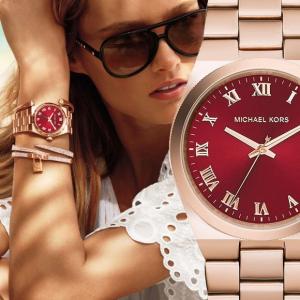 MICHAEL KORS[マイケルコース] mk6090 Channing バーガンディ×ローズゴールド レディース 腕時計｜gifttime