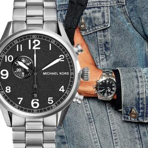 MICHAEL KORS[マイケルコース] mk7066 Hangar Silver Tone メンズ ステンレス クロノグラフ腕時計｜gifttime