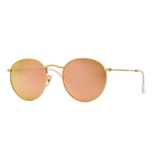 Rayban レイバン RB3447 112/Z2 52mm ROUND METAL ラウンド ピンクミラー Sunglasses サングラス rb3447-112-z2-52mm｜gifttime