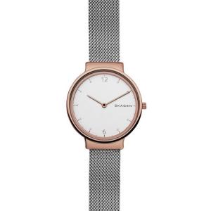 SKAGEN スカーゲン skw2616 Ancher Rosegold silver mesh SKW2616 ローズゴールド・シルバーメッシュ  レディース腕時計｜gifttime