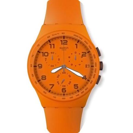 SWATCH スウォッチ 腕時計 SUSO400 クロノ PLASTIC 【WILD ORANGE】...