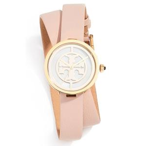 Tory Burch トリーバーチ TBW4030 Reva ダブルストラップ ゴールド ピンク アナログクォーツ tbw4030｜gifttime