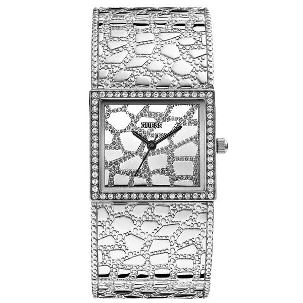 GUESS ゲス w0223l1 ブレスレット クロコ柄 シルバー レディース 腕時計