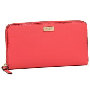 KATE SPADE NEW YORK  ［ケイトスペード ニューヨーク］  ピンク レザー ラウンドジップ 長財布  wlru1498-615 WLRU1498 615  LAUREL WAY NEDA｜gifttime