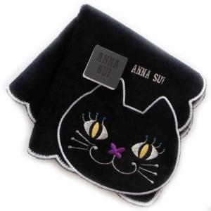 ＡＮＮＡ ＳＵＩ アナスイ タオルハンカチ レディース 婦人 ガール ハンカチ ネコ 猫｜giftyouty