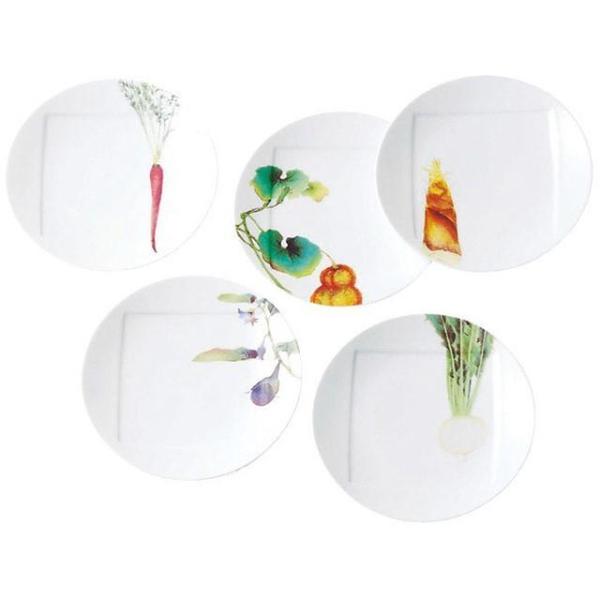 Noritake ファインポーセレン 京香旬彩 15.5cmプレートセット 絵変り5枚 F9931A...