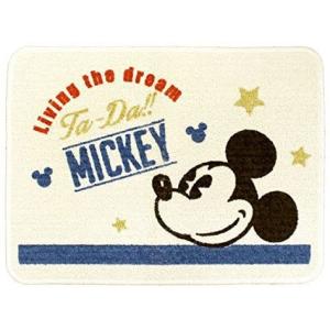 ミッキー(スター) 洗えるインテリアマット 45...の商品画像
