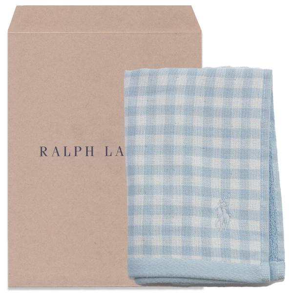 ラルフローレン 大判タオルハンカチ　ハンドタオル　ウォッシュタオル　ギンガムチェック メンズ日本製　