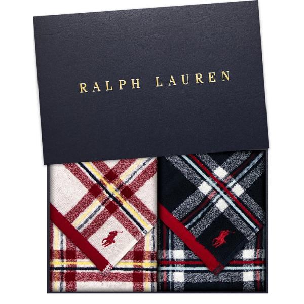 ラルフローレン RALPH LAUREN タオルハンカチ 2枚セット ミニタオル クランチェック ホ...