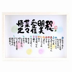 新築祝い 結婚記念日 名前ギフト詩(苗字無しバージョン)