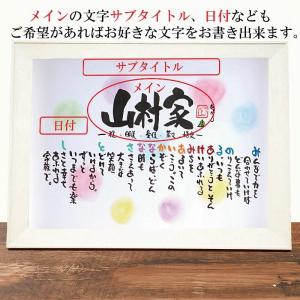 新築祝い 結婚記念日 名前ギフト詩(苗字無しバ...の詳細画像2