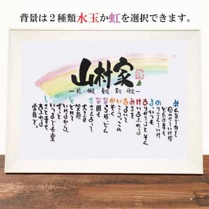 新築祝い 結婚記念日 名前ギフト詩(苗字無しバ...の詳細画像3