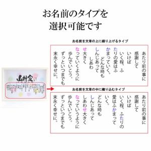 新築祝い 結婚記念日 名前ギフト詩(苗字無しバ...の詳細画像5
