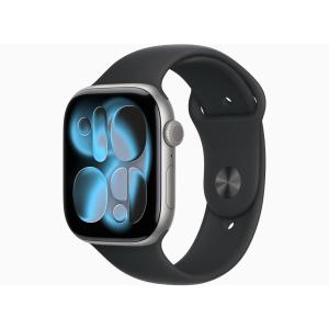 【新古品】Apple Watch Series11 セルラー 42mm MF8W4J/A GDTiケース LBスポーツバンド S/M【お取り寄せ商品（３週間から４週間程度での入荷、発送）】 Apple Watch Series11 GPS 46mm MEV44J/A SG ブラックスポーツバンド M