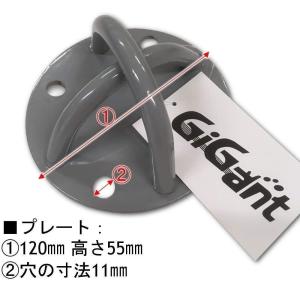 耐重量250kg 天井金具 フック 2個 壁 ...の詳細画像1