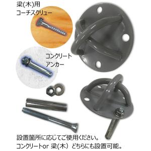 耐重量250kg 天井金具 フック 2個 壁 ...の詳細画像2