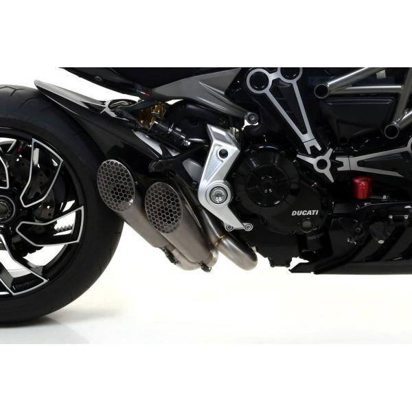 Arrow Xディアベル 2016-2020 スリップオン Proレーシング チタン 71204PR