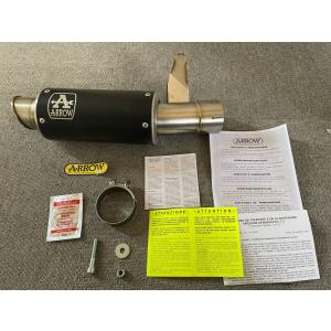 CBX400F用 PRETTY 薄型センバツブレット 黒 マフラー : PRETTYRACING