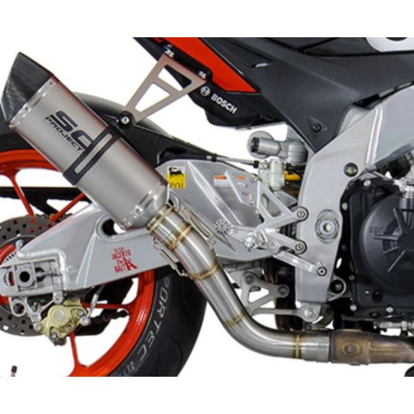 SCプロジェクト オーバルマフラー スリップオン チタン APRILIA TUONO V4 FACT...