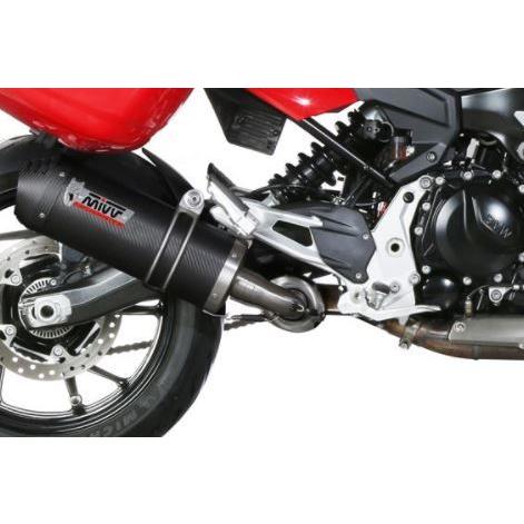 Mivv Exhaust F900XR 20-25 スリップオン OVAL カーボン/カーボンキャッ...
