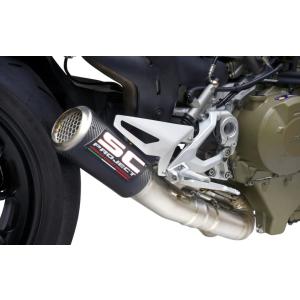 DUCATI パニガーレV2/ストリートファイターV2 カーボンマフラーエンド ドゥカティ パニガーレ ストリートファイター V2 スリップオン